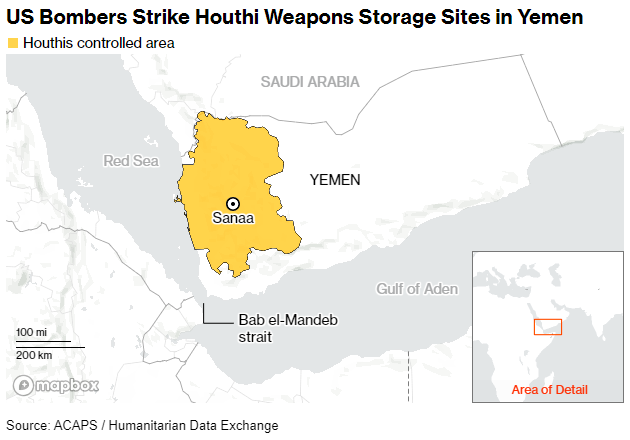 逾七年来首次出动B-2隐形轰炸机！美军空袭也门胡塞武装